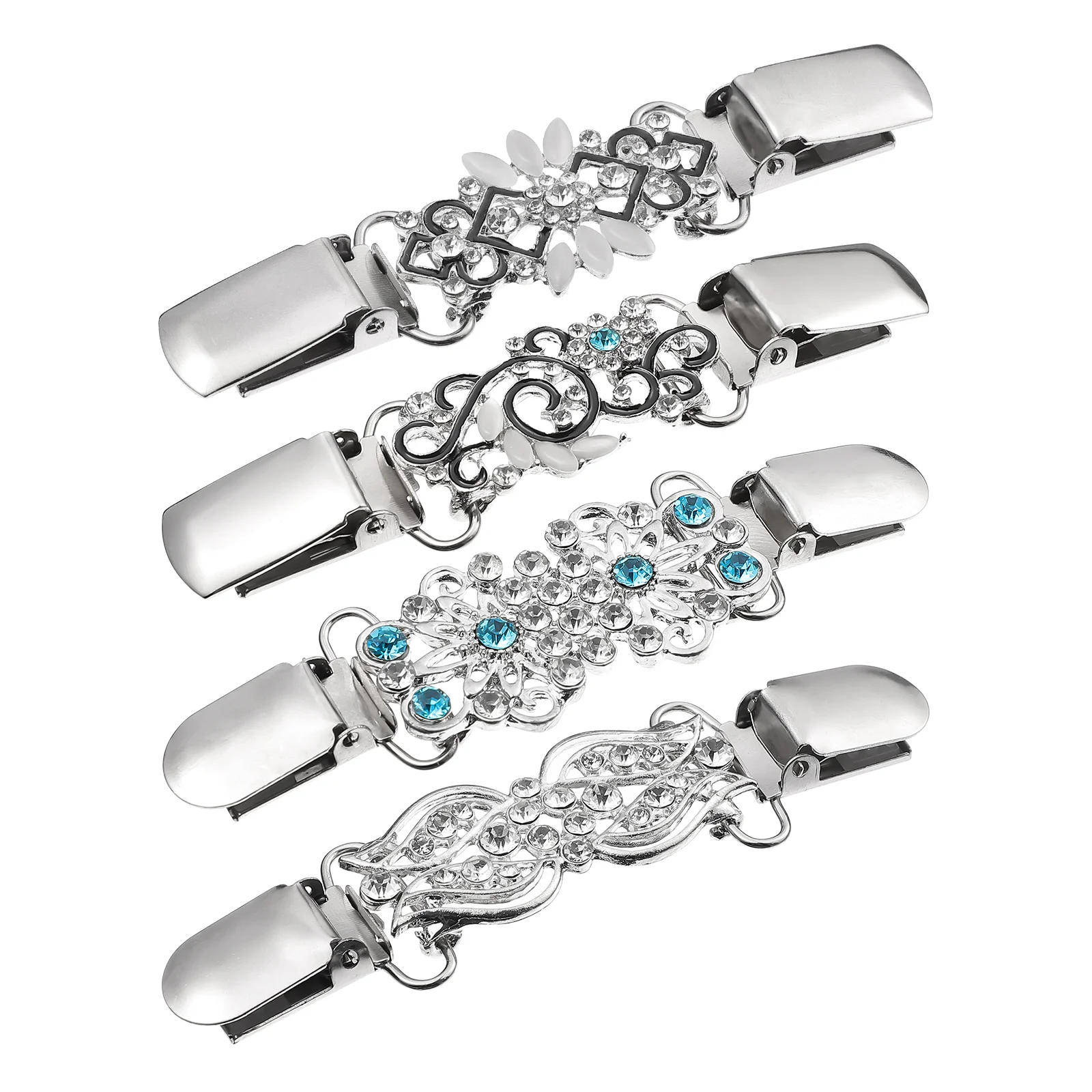 4pcs Vintage Sweater Shawl Clips Cardigan Rhinestone Clips Ferroalloy Shirts Decorative Clips
4pcs Vintage Sweater Shawl Clips Cardigan Rhinestone Clips Ferroalloy Shirts Decorative Clips