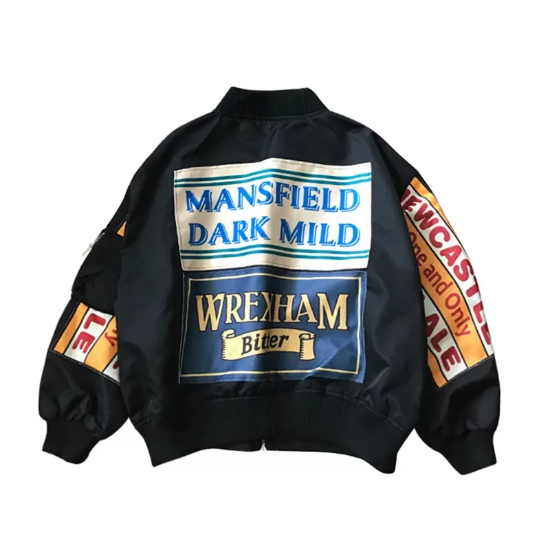 Women Windbreaker Coat Patch Designs Harajuku Loose Bomber Streetwear Casual Basic Coat Short
Women Windbreaker Coat Patch Designs Harajuku Loose Bomber Streetwear Casual Basic Coat Short