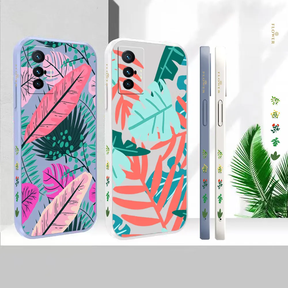 Liquid Silicone Case For VIVO X90 X80 X70 X70T X60 X60T X50 X30 X27 X21S X21I X21IA Cover Abstract Art Plants Leaf Fundas Cqoues
Liquid Silicone Case For VIVO X90 X80 X70 X70T X60 X60T X50 X30 X27 X21S X21I X21IA Cover Abstract Art Plants Leaf Fundas Cqoues