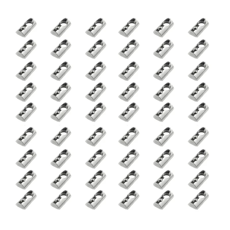 50Pcs M8 T Slot Nuts Roll-In Spring Ball Loaded Elastic Nuts For 3030 Series Aluminum Extrusion Profile Rail
50Pcs M8 T Slot Nuts Roll-In Spring Ball Loaded Elastic Nuts For 3030 Series Aluminum Extrusion Profile Rail