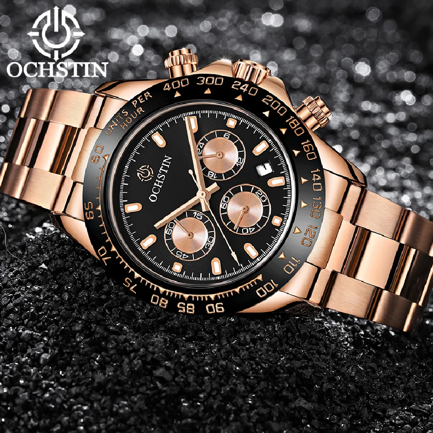 OCHSTIN Chronograph Watch for Men With Stainless Steel Strap Men Quartz Wristwatches Waterproof Date Sports Clock Male Luxury
OCHSTIN Chronograph Watch for Men With Stainless Steel Strap Men Quartz Wristwatches Waterproof Date Sports Clock Male Luxury