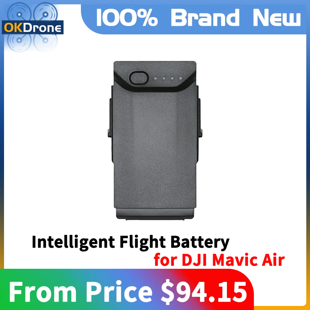 Original Intelligent Flight Battery for DJI Mavic Air High-Density Lithium Flight Time up to 21 Minutes Genuine Accessories
Original Intelligent Flight Battery for DJI Mavic Air High-Density Lithium Flight Time up to 21 Minutes Genuine Accessories