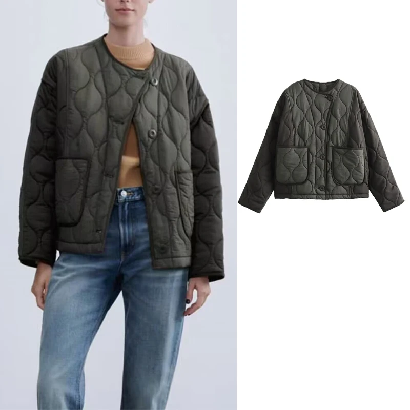 TRAF 2023 Autumn Winter Quilted Parka Winter Jacket Women Short Padded Jacket Women Long Sleeve Warm Autumn Women's Parkas Coat
TRAF 2023 Autumn Winter Quilted Parka Winter Jacket Women Short Padded Jacket Women Long Sleeve Warm Autumn Women's Parkas Coat