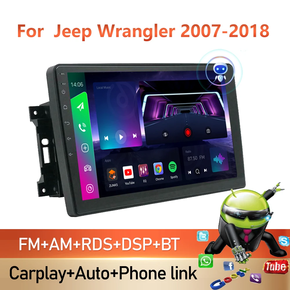 2 Din Android for Jeep Wrangler 2007-2018 Car Stereo GPS Navigation Autoradio Multimedia Player Audio Auto Car Radio
2 Din Android for Jeep Wrangler 2007-2018 Car Stereo GPS Navigation Autoradio Multimedia Player Audio Auto Car Radio