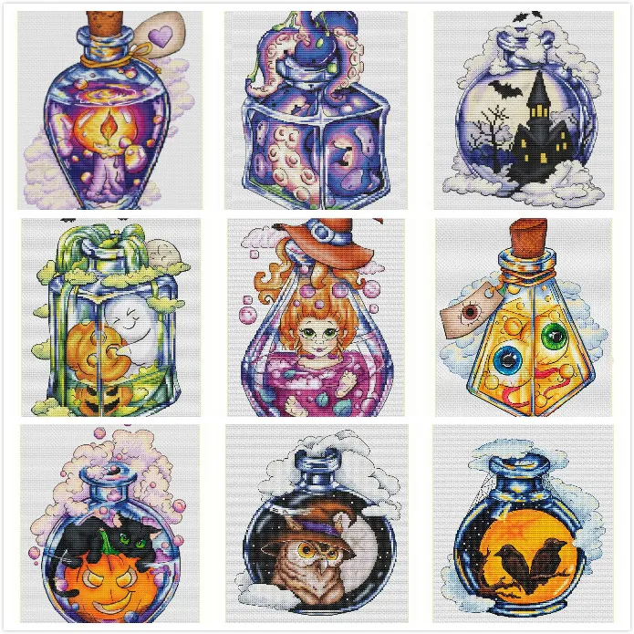 Magic potion series counted 16CT 14CT 18CT DIY Cross Stitch Sets Chinese Cross-stitch Kits Embroidery Needlework
Magic potion series counted 16CT 14CT 18CT DIY Cross Stitch Sets Chinese Cross-stitch Kits Embroidery Needlework