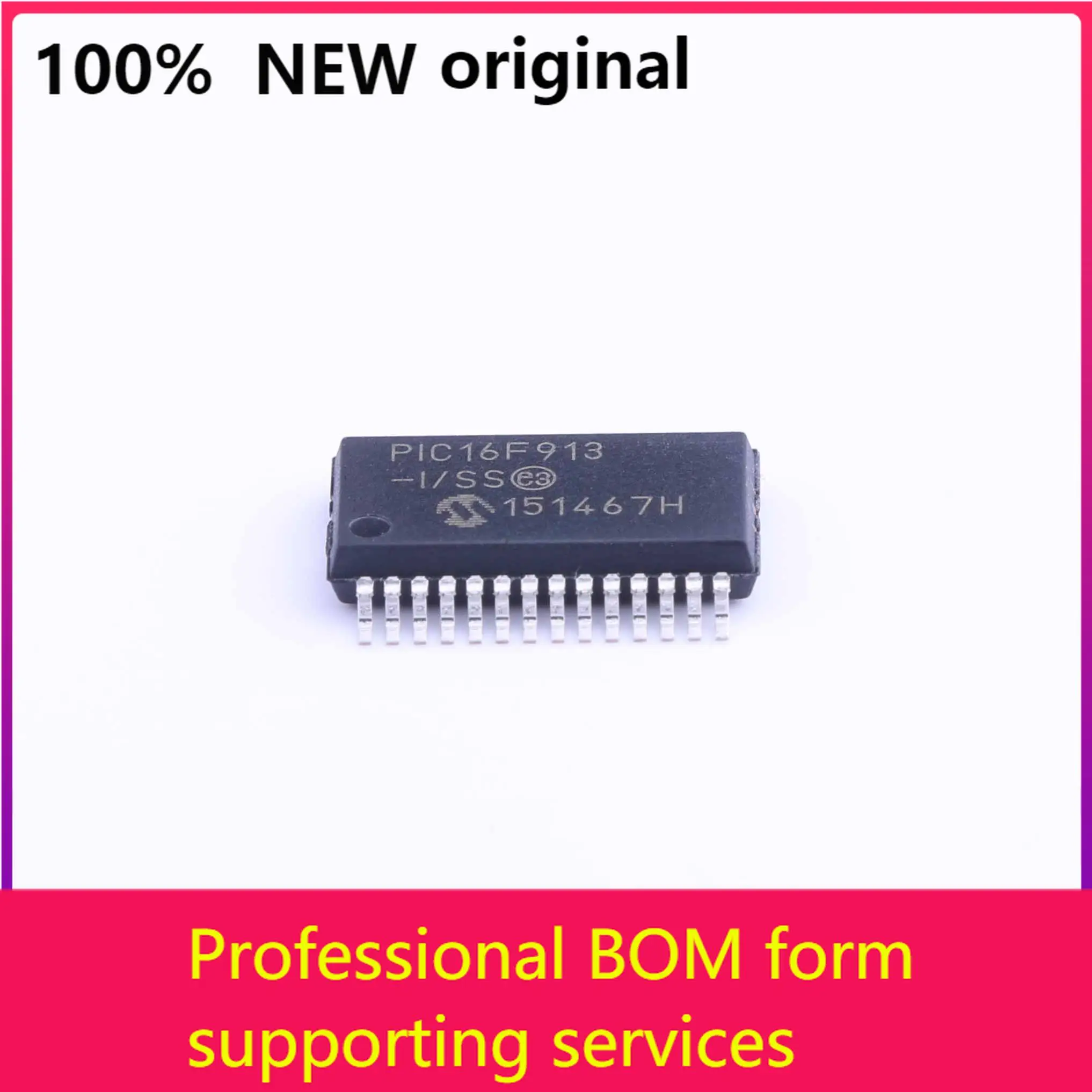 MCU PIC16F913-I/SS PIC16F913 ARM Cortex RISC Flash, электронный компонент, 100% оригинал
MCU PIC16F913-I/SS PIC16F913 ARM Cortex RISC Flash, электронный компонент, 100% оригинал