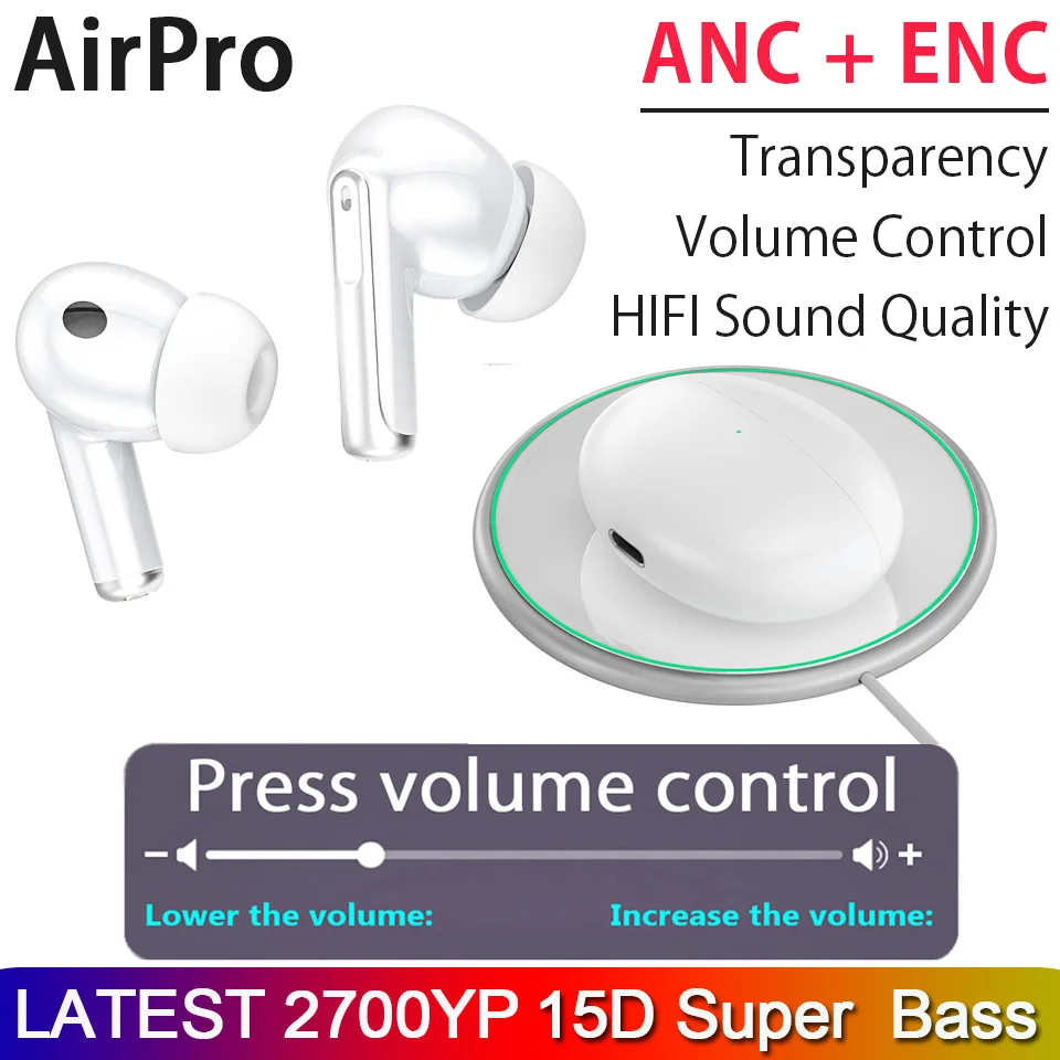 Volume control Pro 2 45DB Dual ANC TWS Earbuds Active Noise Cancellation headset Bluetooth 5.3 Wireless Headphone Sport Earphone
Volume control Pro 2 45DB Dual ANC TWS Earbuds Active Noise Cancellation headset Bluetooth 5.3 Wireless Headphone Sport Earphone