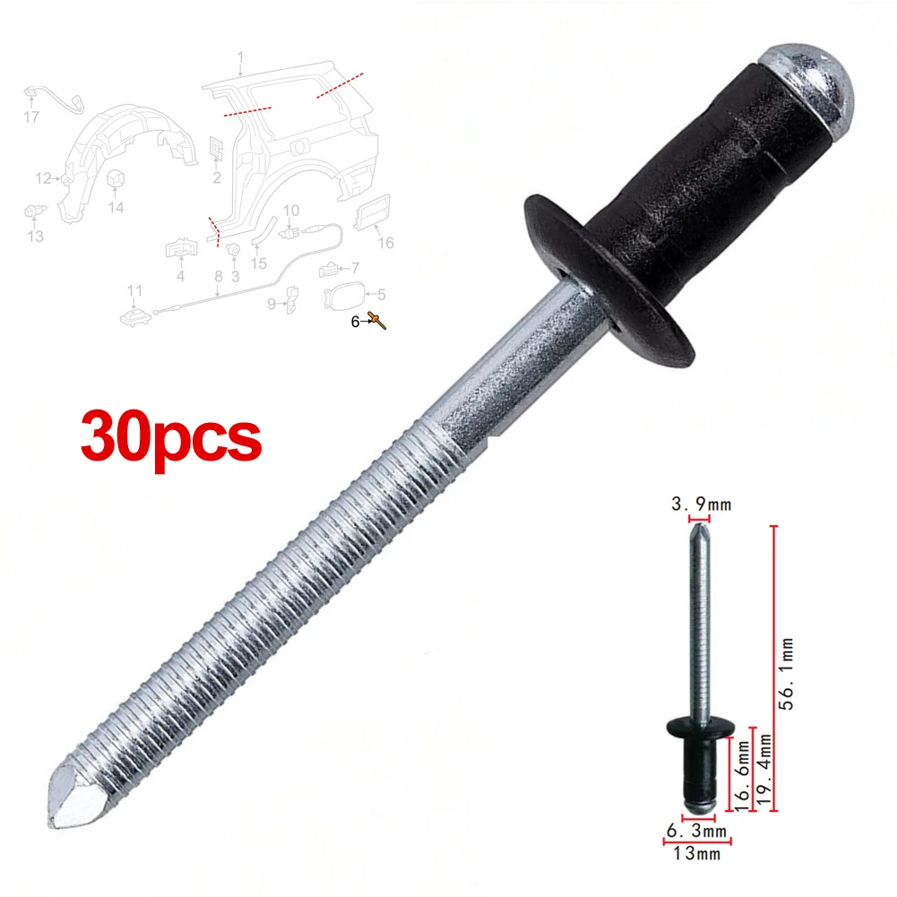 30x Quarter Panel Fuel Lid GAS Door Blind Rivet For Lexus For Toyota 9026906017 Car Door Bumper Fixed Clip Car Rivets
30x Quarter Panel Fuel Lid GAS Door Blind Rivet For Lexus For Toyota 9026906017 Car Door Bumper Fixed Clip Car Rivets