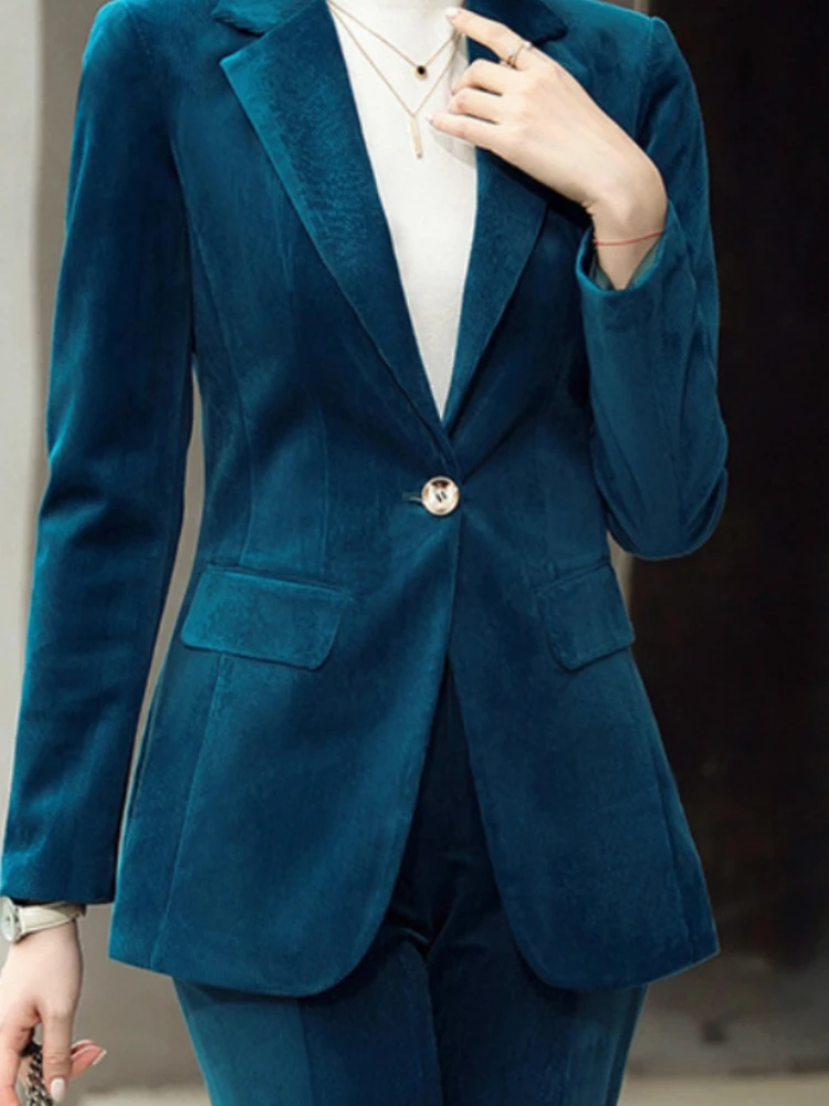Plus Size 3XL 4XL Green Khaki Black Corduroy Blazer Suits for Women Two-Piece Elegant Office Work Wear Outwear and Pants Pocket
Plus Size 3XL 4XL Green Khaki Black Corduroy Blazer Suits for Women Two-Piece Elegant Office Work Wear Outwear and Pants Pocket