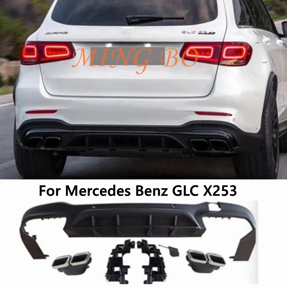 For Mercedes Benz GLC X253 Sport GLC 300 GLC250 GLC43 2015-2019 PP Material Rear Bumper Lip Diffuser with Exhaust Tips
For Mercedes Benz GLC X253 Sport GLC 300 GLC250 GLC43 2015-2019 PP Material Rear Bumper Lip Diffuser with Exhaust Tips