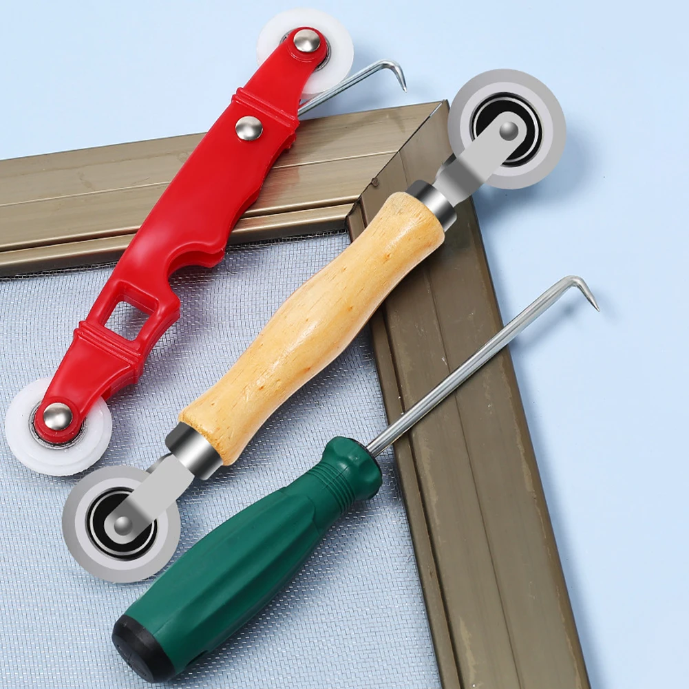 2 IN 1 Rubber Rolling Wheel Tool Wooden Handle Spline Roller For Household Hand Tool Renovator Window Installation Screen Door
2 IN 1 Rubber Rolling Wheel Tool Wooden Handle Spline Roller For Household Hand Tool Renovator Window Installation Screen Door
