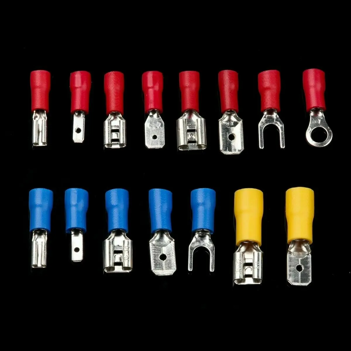 Durable Practical High Quality Crimp Spade Terminal 3 colors Red yellow blue 280Pcs Assorted Box size 17.5*10*2.2cm
Durable Practical High Quality Crimp Spade Terminal 3 colors Red yellow blue 280Pcs Assorted Box size 17.5*10*2.2cm