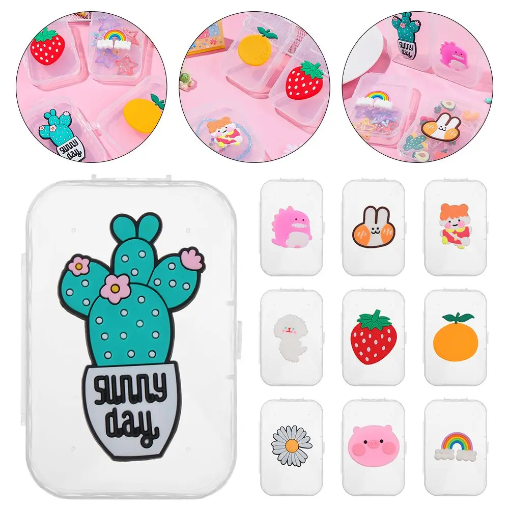 Supplies Jewelry Case Organize box Cute Mini Storage Box Transparent Boxs Clips Container Desktop Organizer
Supplies Jewelry Case Organize box Cute Mini Storage Box Transparent Boxs Clips Container Desktop Organizer