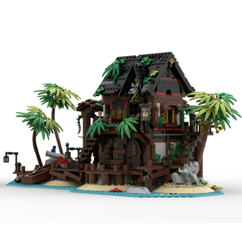 MOC-72271 пиратский остров Таверна, строительный блок, модификация 21322 и 31109, сборные игрушки
MOC-72271 пиратский остров Таверна, строительный блок, модификация 21322 и 31109, сборные игрушки