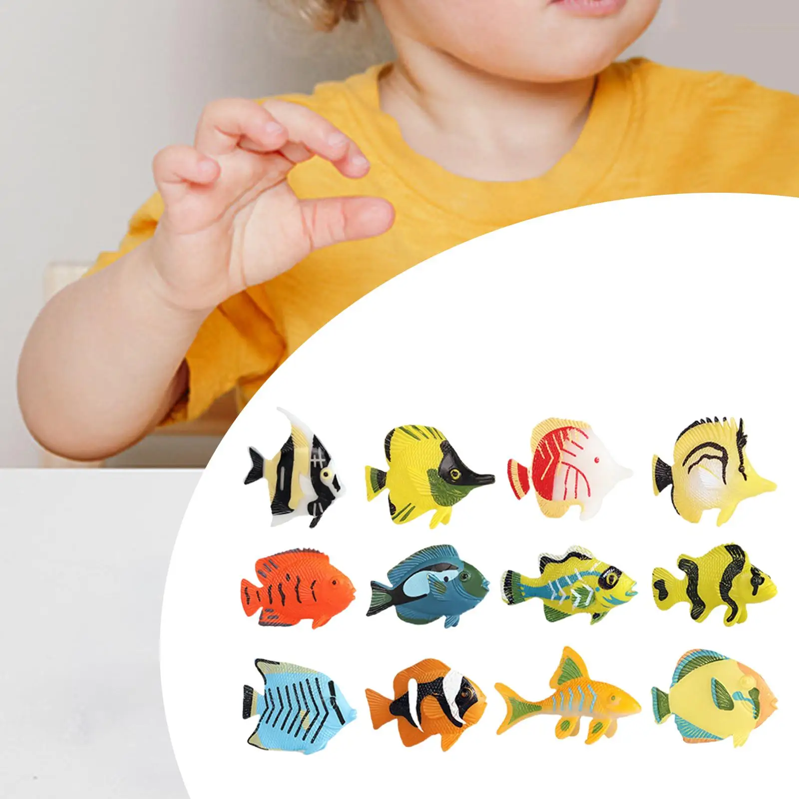 12Pcs Animal Model Miniature Statues Mini Figurines Models for Bedroom Tropical Fish simulation sea animals
12Pcs Animal Model Miniature Statues Mini Figurines Models for Bedroom Tropical Fish simulation sea animals