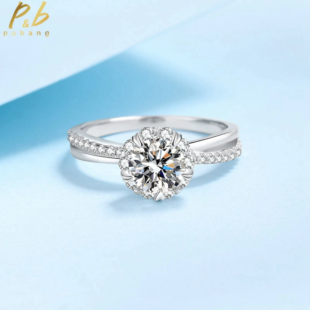 PuBang Fine Jewelry Solid 925 Sterling Silver Classic 1CT Moissanite Diamond Ring for Women Anniversary Party Gift Free Shipping
PuBang Fine Jewelry Solid 925 Sterling Silver Classic 1CT Moissanite Diamond Ring for Women Anniversary Party Gift Free Shipping