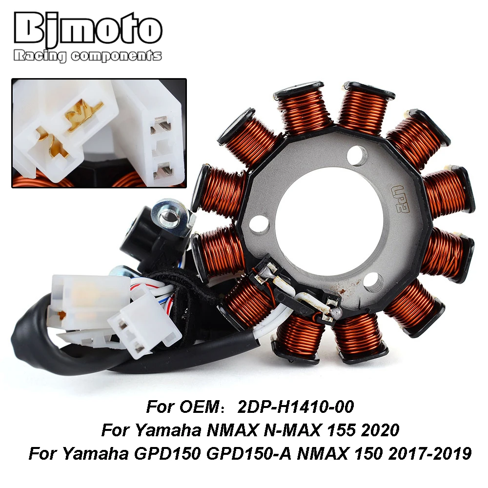 

Motorcycle Generator Stator Coil For Yamaha GPD150 GPD150-A NMAX 150 2017-2019 NMAX N-MAX 155 2020 2DP-H1410-00