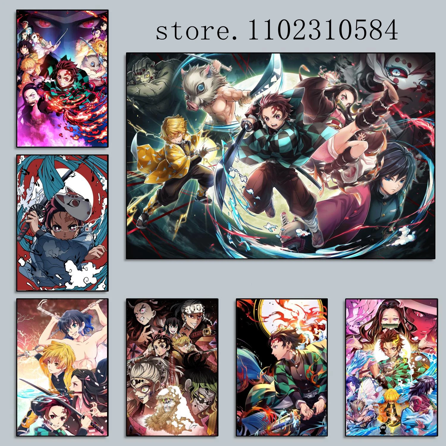 Demon Slayer Kimetsu no Yaiba Anime Poster Wall Art Canvas Posters Decoration Art Poster Gift Modern Family bedroom Painting
Demon Slayer Kimetsu no Yaiba Anime Poster Wall Art Canvas Posters Decoration Art Poster Gift Modern Family bedroom Painting