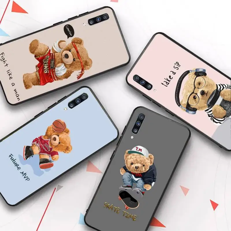 Funny Fashion sports bear Phone Case for Samsung A51 01 50 71 21S 70 31 40 30 10 20 S E 11 91 A7 A8 2018
Funny Fashion sports bear Phone Case for Samsung A51 01 50 71 21S 70 31 40 30 10 20 S E 11 91 A7 A8 2018