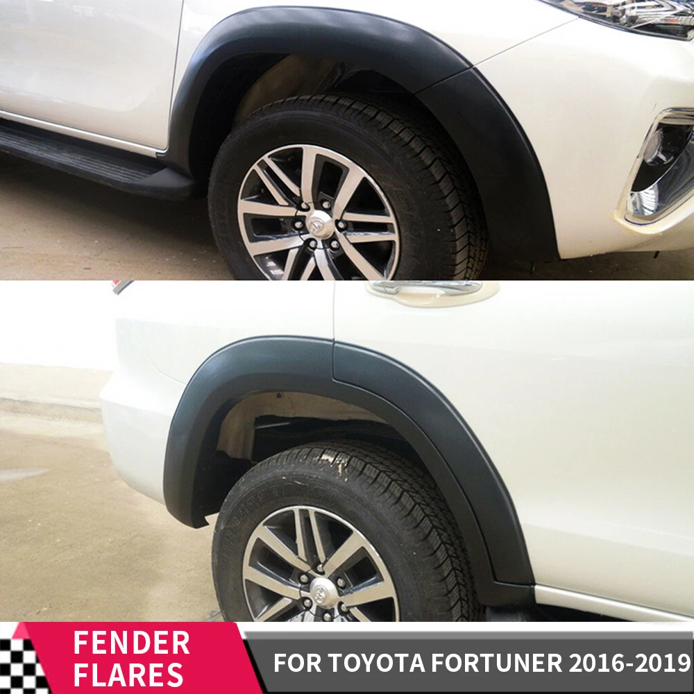 Matte Black Fender Flare Car Flares Accessories Car Part Mudguards for Toyota Fortuner 2016 2017 2018 2019
Matte Black Fender Flare Car Flares Accessories Car Part Mudguards for Toyota Fortuner 2016 2017 2018 2019