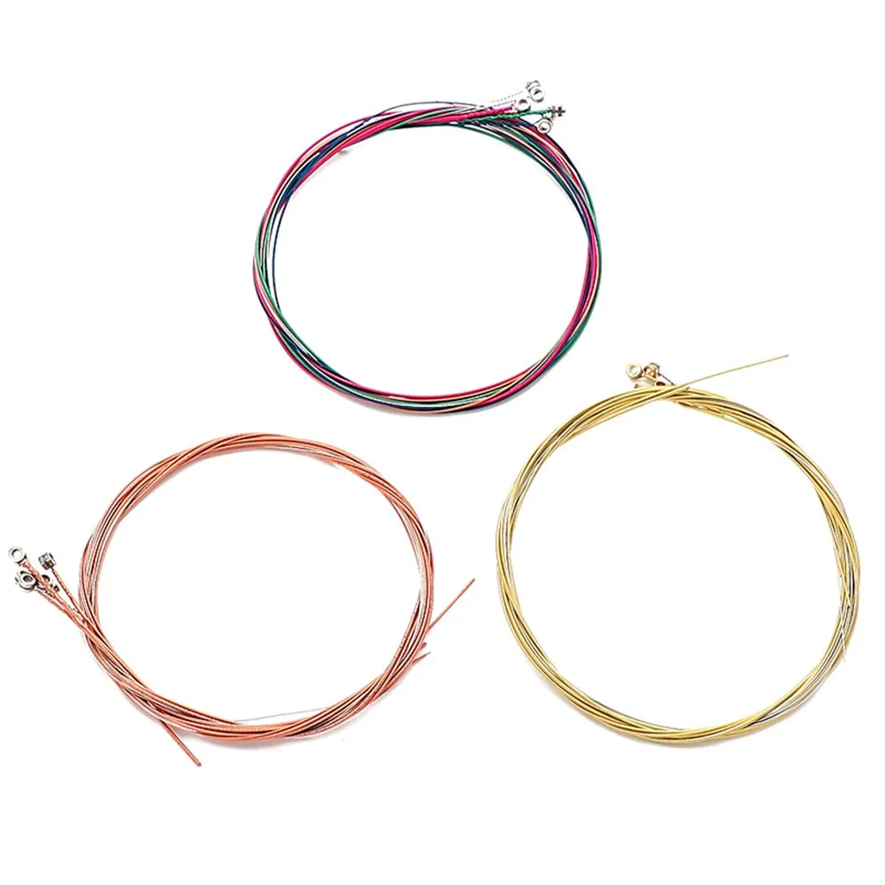 6pcs Colorful Acoustic Folk Guitar Steel Strings Replacement For Professional Guitar Artiest Beginners Create Great Music
6pcs Colorful Acoustic Folk Guitar Steel Strings Replacement For Professional Guitar Artiest Beginners Create Great Music