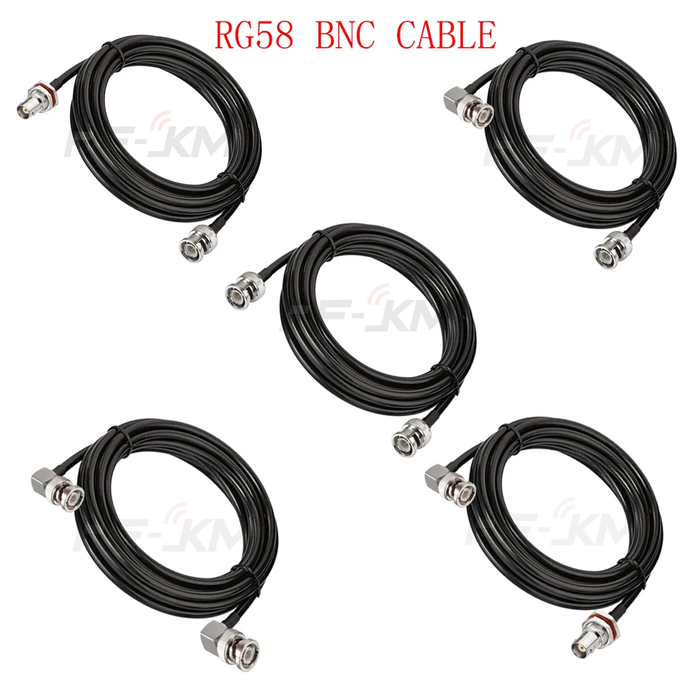 RG58 Coaxial BNC Male to BNC Male Female Jack Plug RF Cable 50 Ohm Crimp Connector Double BNC Plug Male Pin
RG58 Coaxial BNC Male to BNC Male Female Jack Plug RF Cable 50 Ohm Crimp Connector Double BNC Plug Male Pin