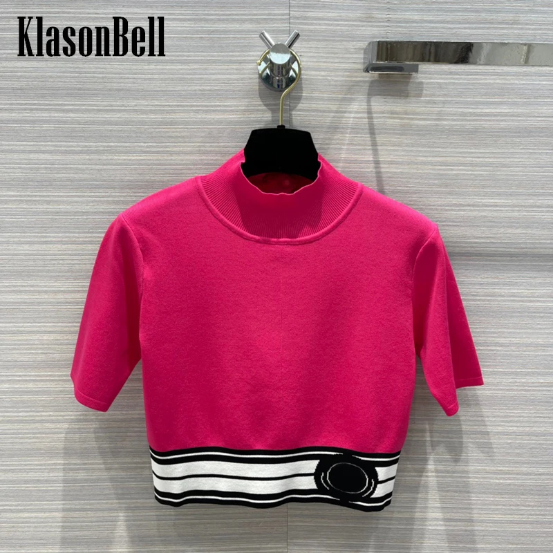 6.1 KlasonBell Fashion Slim Short Knitted Sexy Backless Striped Letter T-Shirt Women
6.1 KlasonBell Fashion Slim Short Knitted Sexy Backless Striped Letter T-Shirt Women