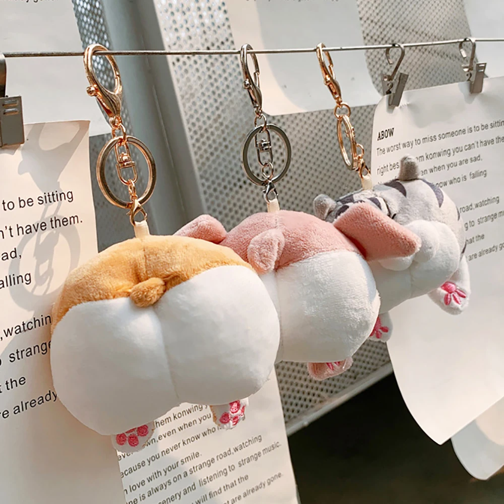 Corgi Dog Butt Pendant Cheese Cat Keychain Creative Cute Piggy Butt Cartoon Plush Small Doll Charm Key Ring Wallet Decoration
Corgi Dog Butt Pendant Cheese Cat Keychain Creative Cute Piggy Butt Cartoon Plush Small Doll Charm Key Ring Wallet Decoration