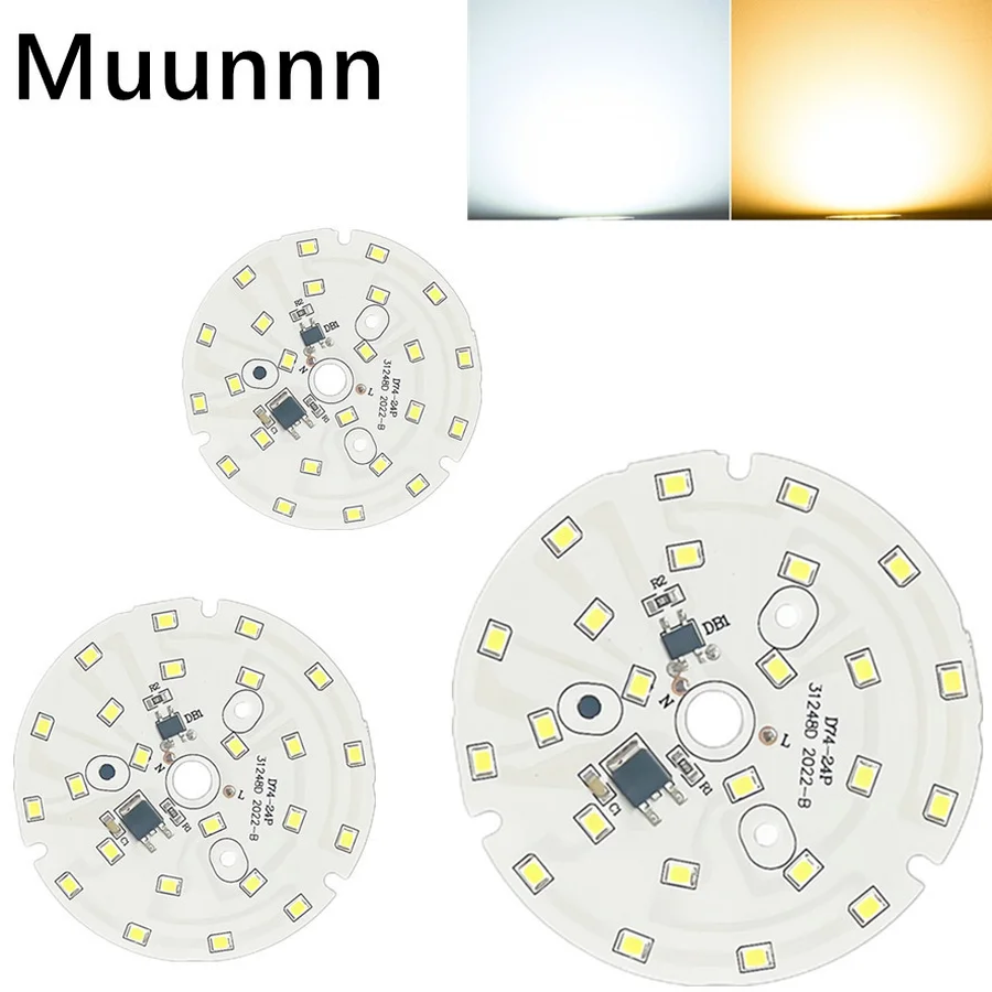 Muunnn LED Chip for Downlight 18W 15W 12W 9W 7W 5W 3W SMD 2835 Round Light Beads AC 220V-240V Downlight Chip Lighting Spotlight
Muunnn LED Chip for Downlight 18W 15W 12W 9W 7W 5W 3W SMD 2835 Round Light Beads AC 220V-240V Downlight Chip Lighting Spotlight