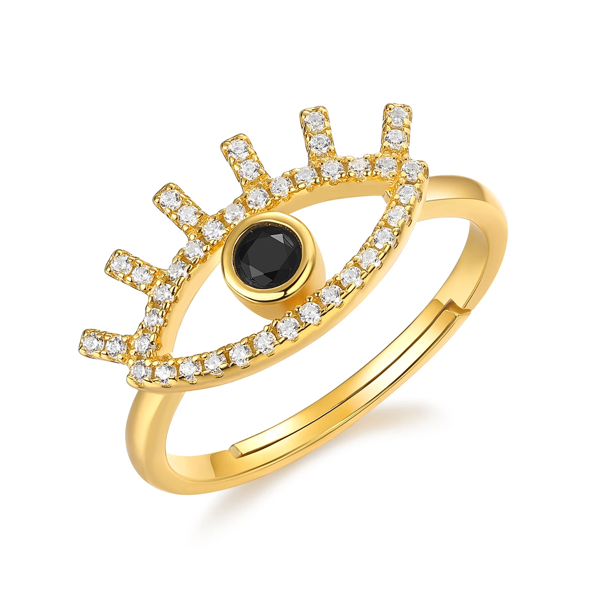 ALLNOEL 925 Sterling Sliver Adjustable Ring For Women Devil's Eye Sparkling Black White Zircon CZ Gold Plated Fine Jewelry Gifts
ALLNOEL 925 Sterling Sliver Adjustable Ring For Women Devil's Eye Sparkling Black White Zircon CZ Gold Plated Fine Jewelry Gifts
