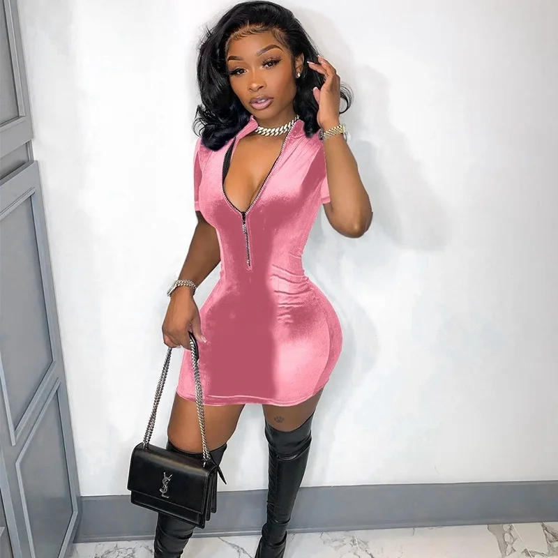 Znaiml 2022 Dresses For Women Velvet Sexy Party Vestido Spring Elegant Short Sleeve Casual Zipper Bodycon Tight Night Club
Znaiml 2022 Dresses For Women Velvet Sexy Party Vestido Spring Elegant Short Sleeve Casual Zipper Bodycon Tight Night Club