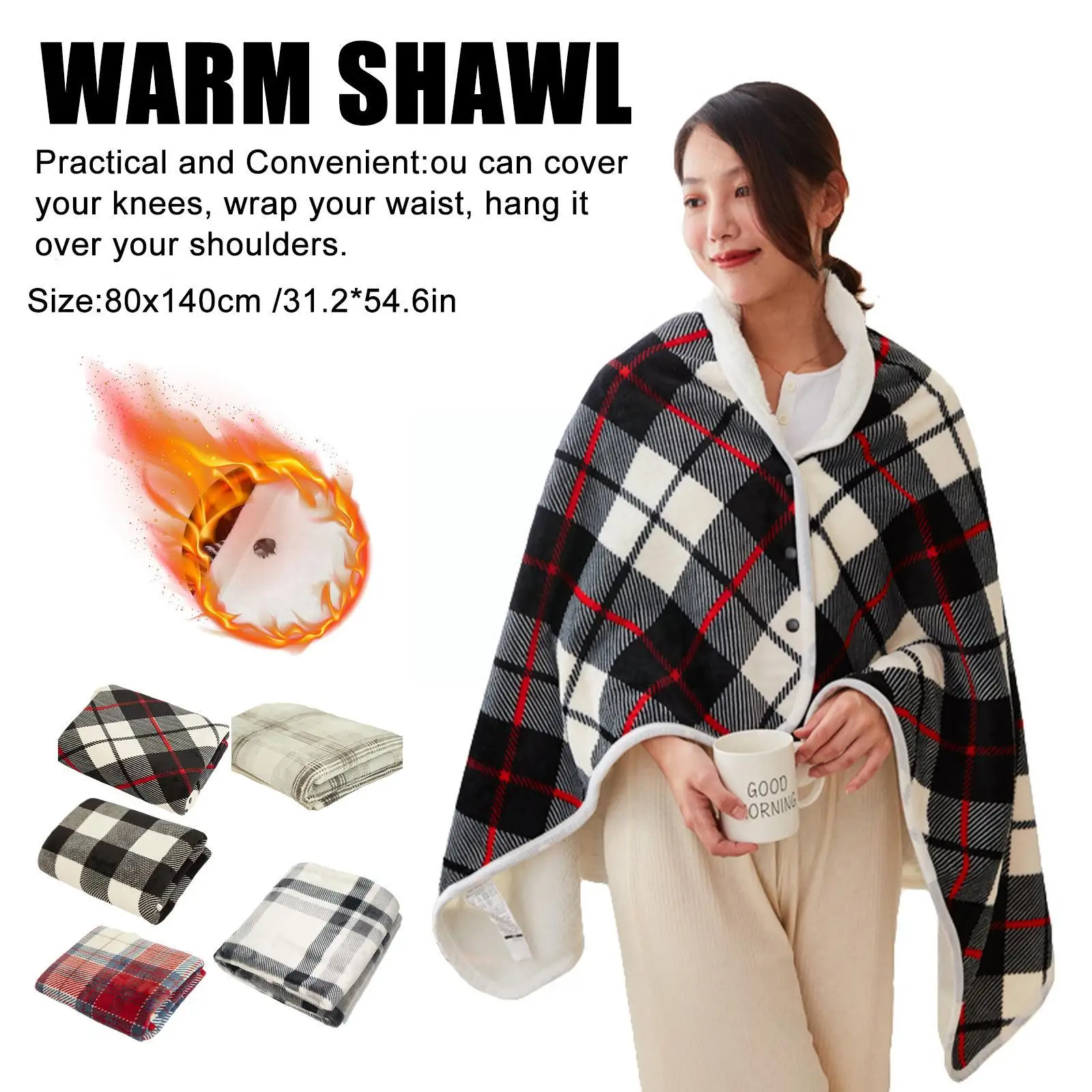 Winter Warm Shawl Polyester Material Timing Function Color Warm Velvet Mink Heated Blanket 5 Shawl E7z8
Winter Warm Shawl Polyester Material Timing Function Color Warm Velvet Mink Heated Blanket 5 Shawl E7z8