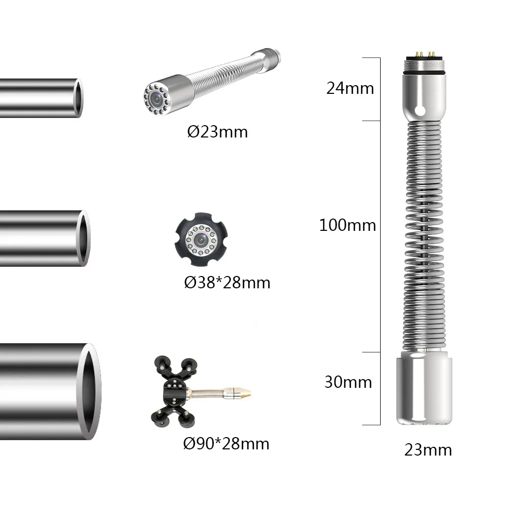 Sewer Pipe Inspection Camera 9" IPS 1080P Screen 512HZ Locator Video+Audio Recording 5X Enlarge+Meter Counter 20M-70M
Sewer Pipe Inspection Camera 9" IPS 1080P Screen 512HZ Locator Video+Audio Recording 5X Enlarge+Meter Counter 20M-70M