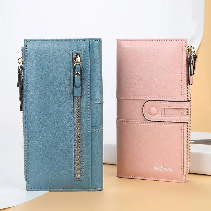 Women Wallets Fashion Long Leather Top Quality Card Holder Classic Female Purse Zipper Brand Wallet For Women 
Women Wallets Fashion Long Leather Top Quality Card Holder Classic Female Purse Zipper Brand Wallet For Women