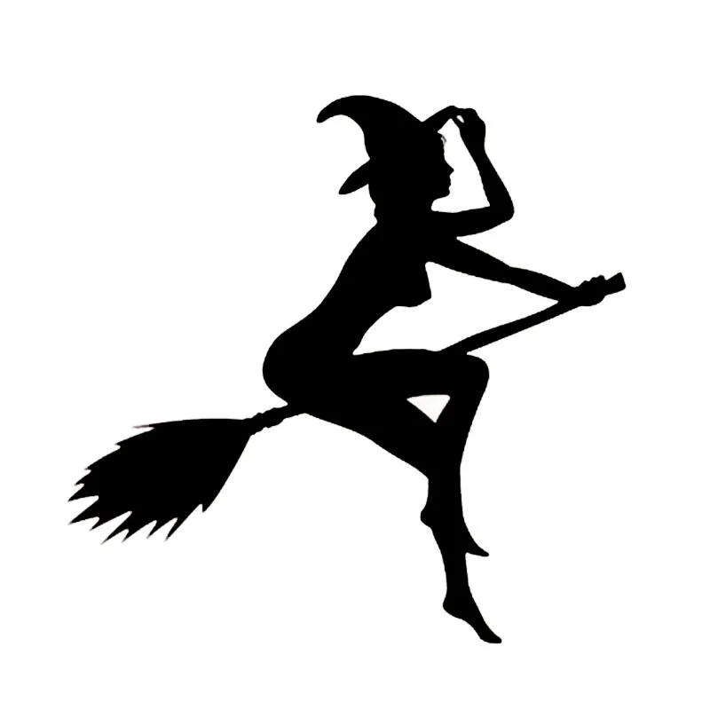 

Забавная сексуальная ведьма леди Гир сексуальная ведьма леди Автомобильные Наклейки черные/Серебряные 12*11 см