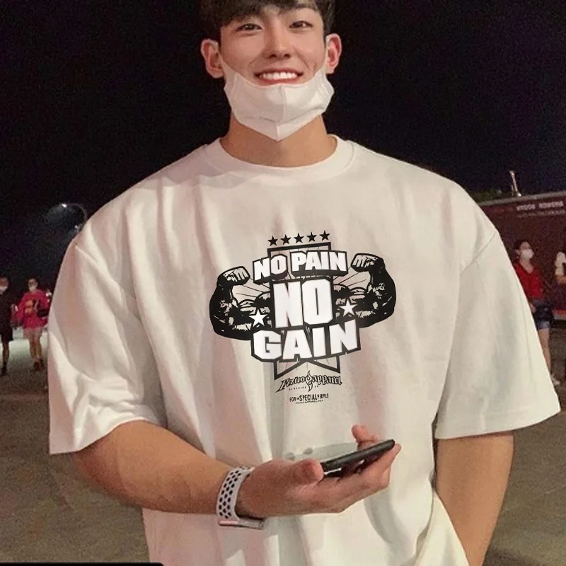 Summer New Fashion Print Short Sleeve T-shirt Men Hip Hop Gyms Cotton Bodybuilding Men Fitness O-Neck Loose Tshirt
Summer New Fashion Print Short Sleeve T-shirt Men Hip Hop Gyms Cotton Bodybuilding Men Fitness O-Neck Loose Tshirt