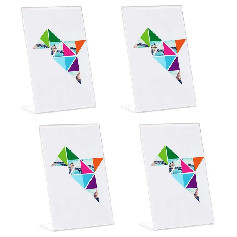 Slanted Back Acrylic Sign Holder Clear Desktop Sign Holder Plastic Paper Holder Tabletop Display Stand For Restaurant Durable
Slanted Back Acrylic Sign Holder Clear Desktop Sign Holder Plastic Paper Holder Tabletop Display Stand For Restaurant Durable