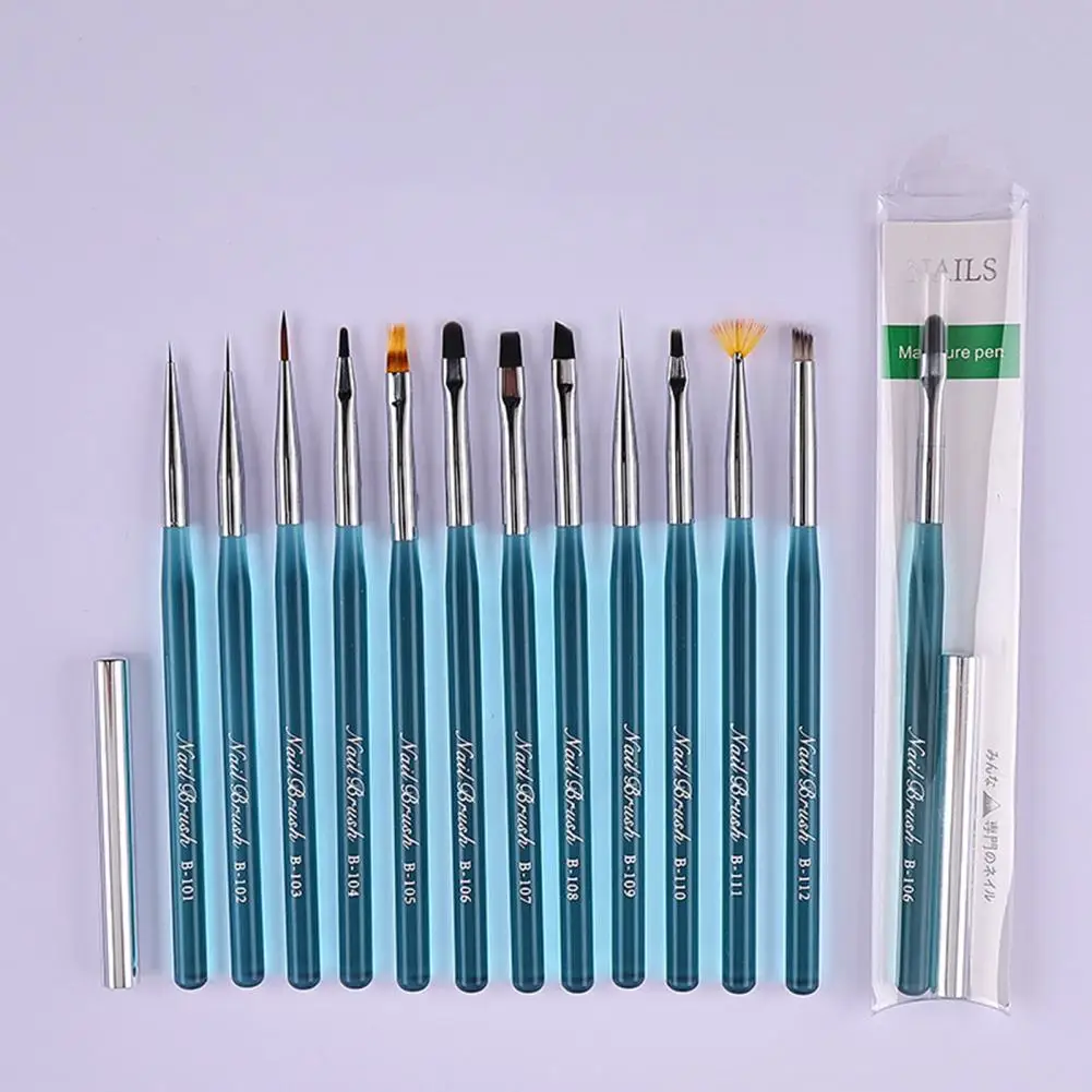 Comfortable to Grip Plastic Nail Pen Manicures Painting Drawing Brush Set Manicure Tools 
Comfortable to Grip Plastic Nail Pen Manicures Painting Drawing Brush Set Manicure Tools