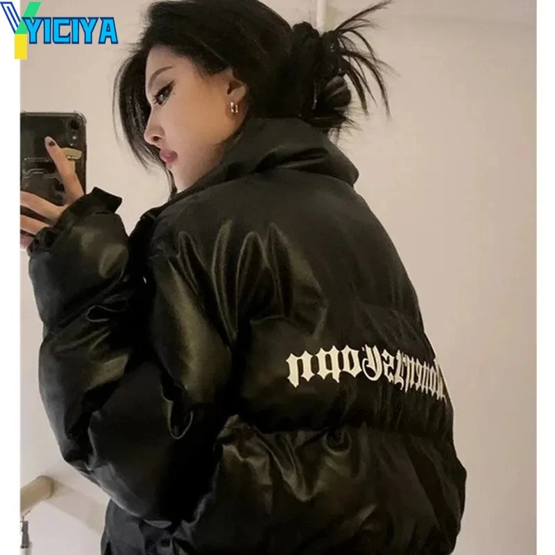 YICIYA Leather down jacket coat black bomber women warm Thickening winter High quality Varsity Female American Jackets coats top
YICIYA Leather down jacket coat black bomber women warm Thickening winter High quality Varsity Female American Jackets coats top