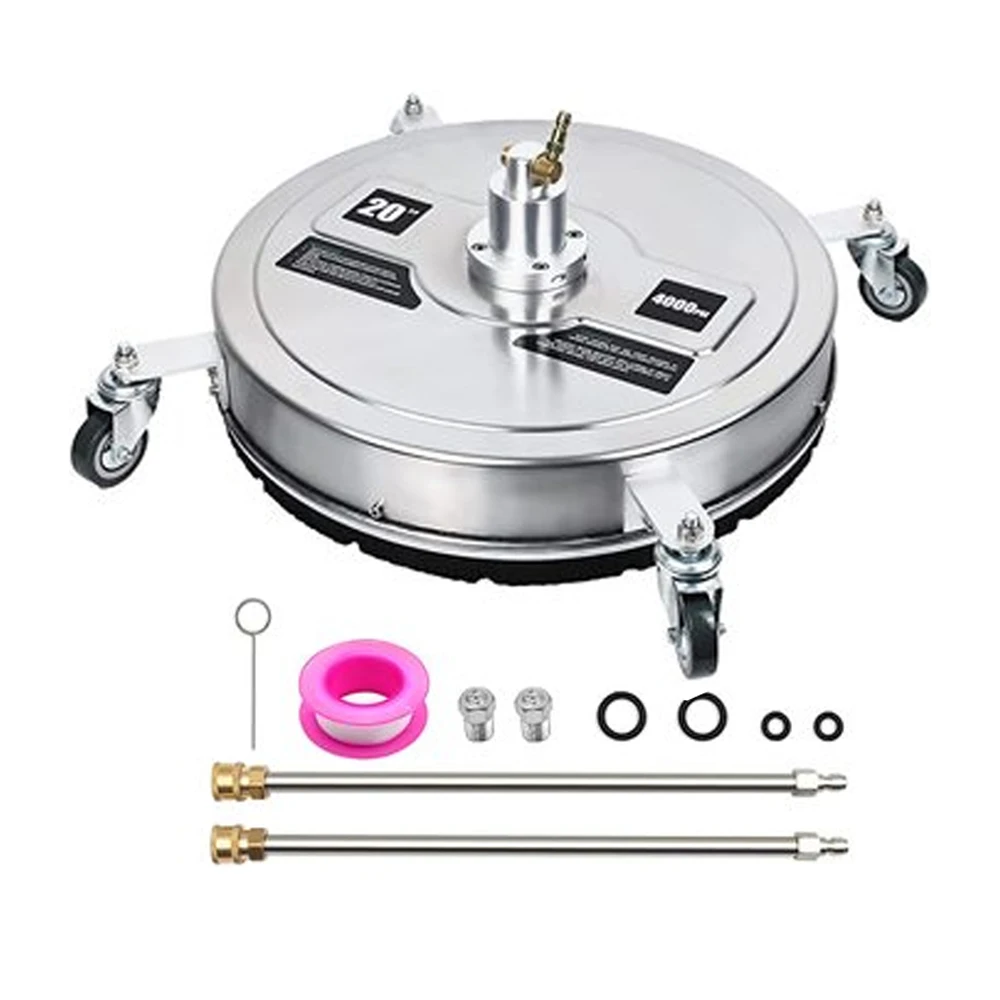 1/4" Stainless Steel Quick Connection Parts 20 Inch Flexible Pressure Washer Surface Cleaner
1/4" Stainless Steel Quick Connection Parts 20 Inch Flexible Pressure Washer Surface Cleaner