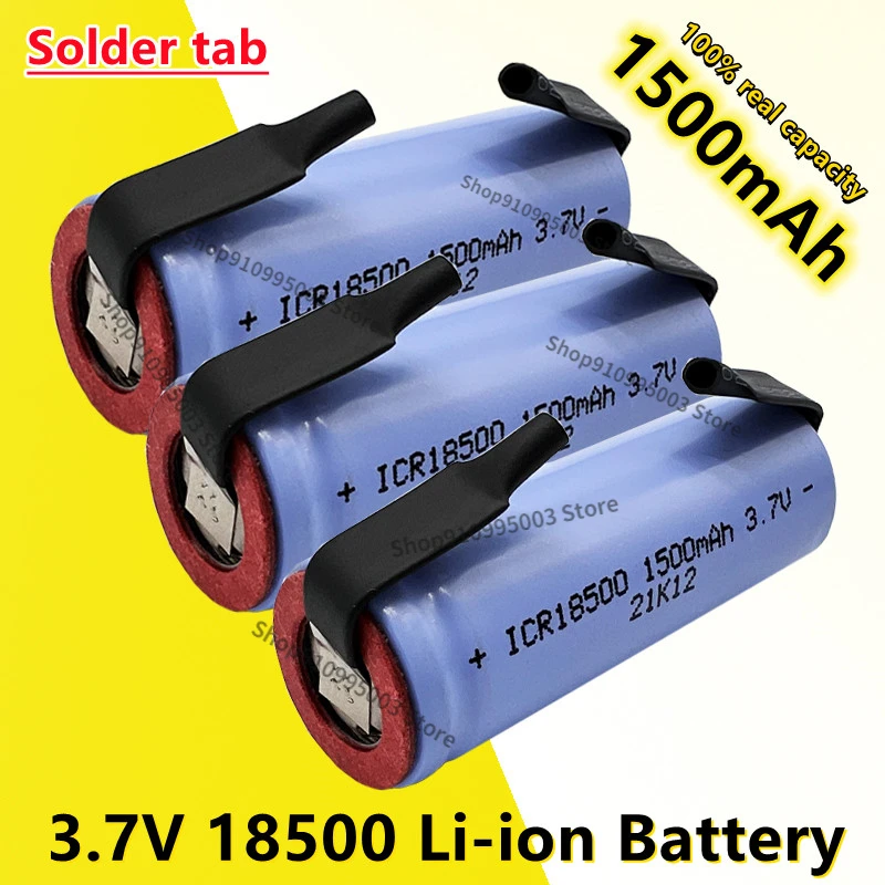 New Original 18500 1500mAh 3.7V rechargeable Lithium ion Battery For LED Flashlight+DIY Nickel
New Original 18500 1500mAh 3.7V rechargeable Lithium ion Battery For LED Flashlight+DIY Nickel