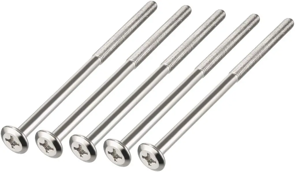 Keszoox M6x120mm Phillips Head Screws Furniture Bolts 58mm Thread Length 5pcs
Keszoox M6x120mm Phillips Head Screws Furniture Bolts 58mm Thread Length 5pcs