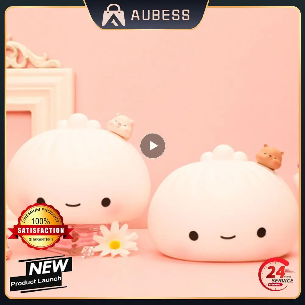 Steamed Stuffed Bun Healthy Gift Night Light Environmental Friendly Light Pat Light Household Soft Child Silica Gel Chargeable
Steamed Stuffed Bun Healthy Gift Night Light Environmental Friendly Light Pat Light Household Soft Child Silica Gel Chargeable