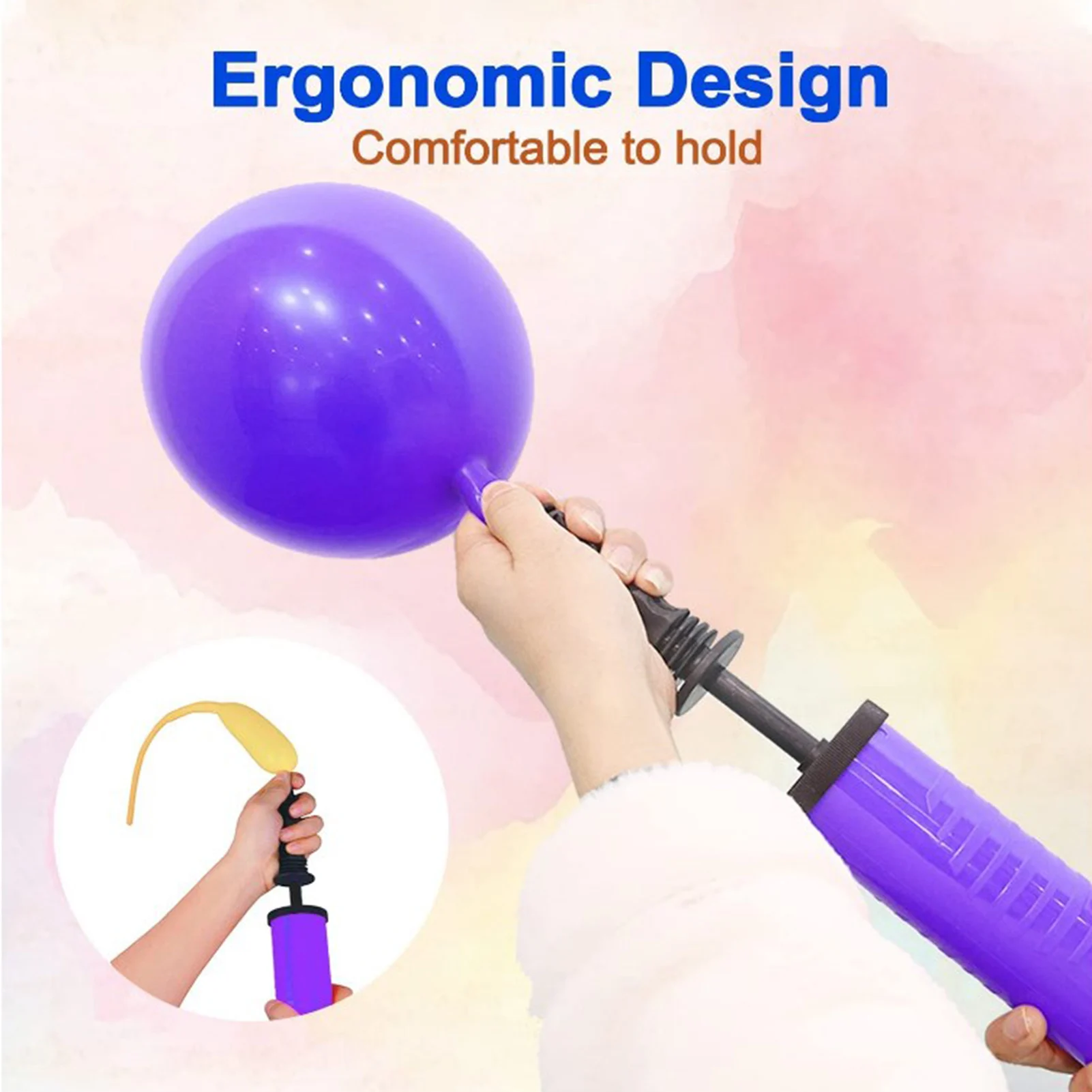 2Pcs Portable Balloon Blower Manual Balloon Iator Handheld Balloon Pump Hand Press Balloon Air Pump Party Balloon Accessories
2Pcs Portable Balloon Blower Manual Balloon Iator Handheld Balloon Pump Hand Press Balloon Air Pump Party Balloon Accessories