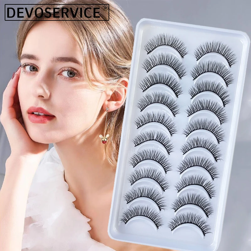 DEVOSERVICE Lashes 6/10pairs Natural Mink False Eyelashes Reusability Short Lashes Extensions Faux Cils Makeup Tools Wholesale
DEVOSERVICE Lashes 6/10pairs Natural Mink False Eyelashes Reusability Short Lashes Extensions Faux Cils Makeup Tools Wholesale