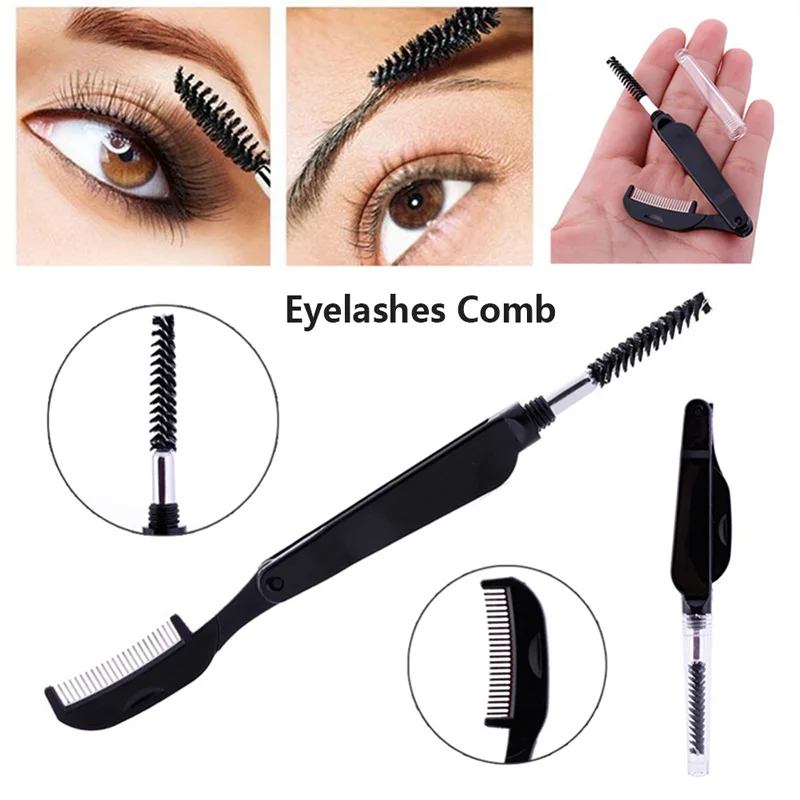Double Head Fashion Foldable Steel Eyebrow Eyelashes Eye Brow Extension Brush Metal Comb Cosmetic Makeup Tools Eyelashes Comb 1X
Double Head Fashion Foldable Steel Eyebrow Eyelashes Eye Brow Extension Brush Metal Comb Cosmetic Makeup Tools Eyelashes Comb 1X
