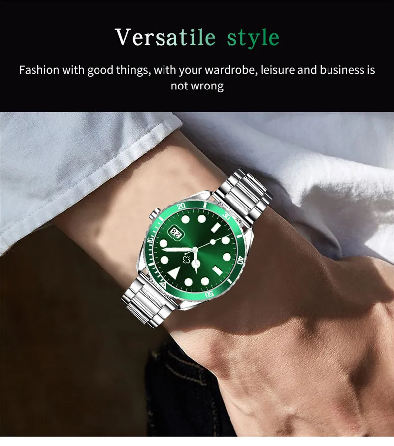 Модные Смарт-часы с браслетом из нержавеющей стали пульсометром и тонометром