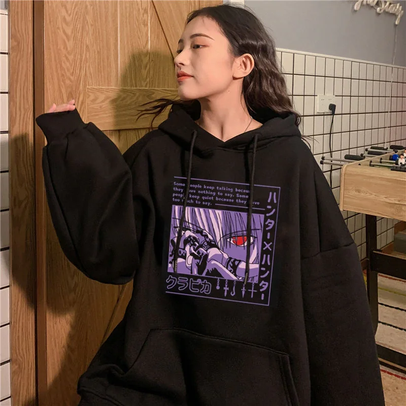 Women Hoodies Hunter Women Pullovers Hoodies Sweatshirts Devil Eye Print Anime Hoody Streetwear Tops
Women Hoodies Hunter Women Pullovers Hoodies Sweatshirts Devil Eye Print Anime Hoody Streetwear Tops