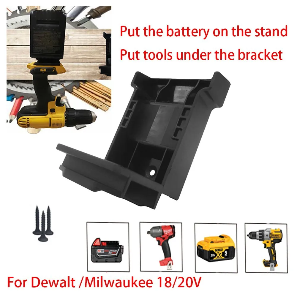 Power Battery Mount Hanger Stand Two-in-one Holder For Milwaukee 18V 20V Power Battery Holder For DCB Series 18V 20V Power Tool
Power Battery Mount Hanger Stand Two-in-one Holder For Milwaukee 18V 20V Power Battery Holder For DCB Series 18V 20V Power Tool