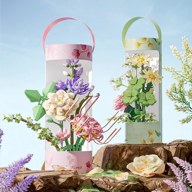 Mini Block Romance Simulation Bouquet Flower Cylinder Flower Pot Building Blocks Girl Toys Gift For Kid Birthday Toys Gift
Mini Block Romance Simulation Bouquet Flower Cylinder Flower Pot Building Blocks Girl Toys Gift For Kid Birthday Toys Gift